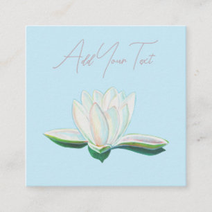Carte D'accompagnement Lumineuse de lotus blanc