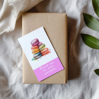 Macarons colorés Merci