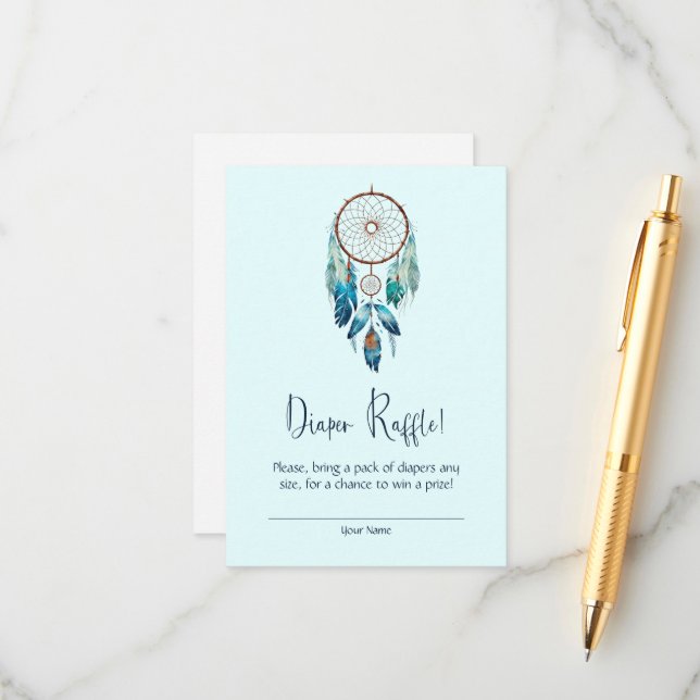 Carte D'accompagnement Magic Aquamarine Dreamcatcher Déchets Raffle (Devant/Arrière en situation)