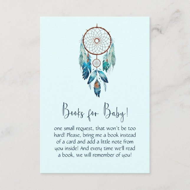 Carte D'accompagnement Magic Aquamarine Dreamcatcher Livres pour bébé (Devant)