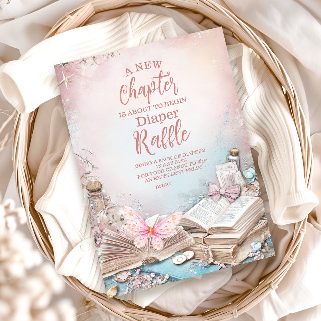 Carte D'accompagnement Magic Boho Storybook Diapper Raffle (Créateur téléchargé)