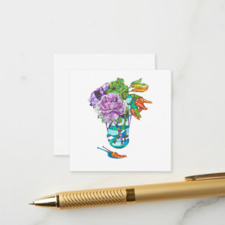 Carte D'accompagnement Magnifique bouquet végétal d'automne