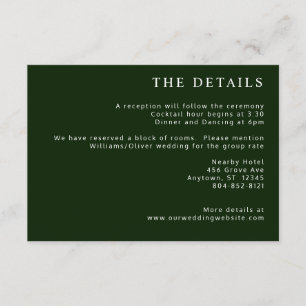 Carte D'accompagnement Magnolia blanc vert rouge tropical