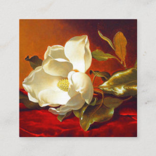 Carte D'accompagnement Magnolia sur Red Velvet Martin Johnson Heade