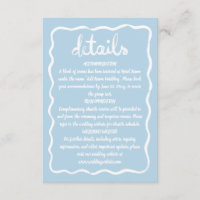 Main Whimsical Tirée Vave Bleu Bleu clair Cadre