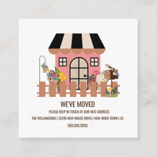Carte D'accompagnement Maison Mignonne   Annonce de déménagement dans une