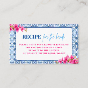 Carte D'accompagnement Mamma Mia ! Recette pour la mariée