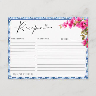 Carte D'accompagnement Mamma Mia! Recipe 