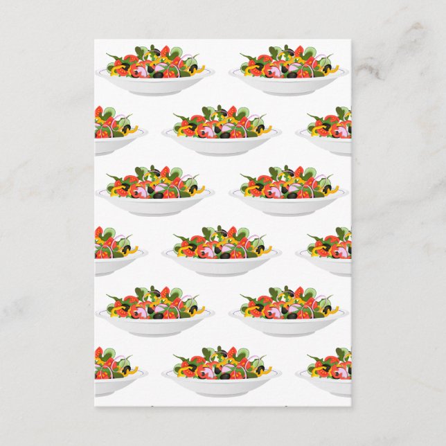 Carte D'accompagnement Mangez plus de plantes frais motivation salade let (Devant)