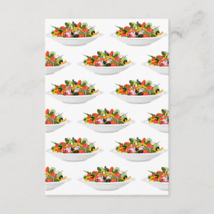 Carte D'accompagnement Mangez plus de plantes frais motivation salade let