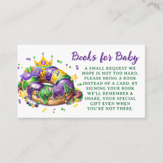Carte D'accompagnement Mardi Gras Books for Baby Request