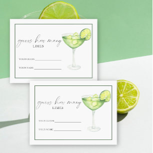 Carte D'accompagnement Margarita & Matrimony Combien de limes jeu de mari