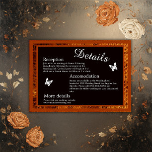 Carte D'accompagnement mariage animal de serpent sauvage de luxe