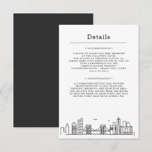 Carte D'accompagnement Mariage Brooklyn   Informations sur le client