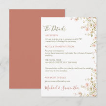 Mariage campagnard Rose sauvage