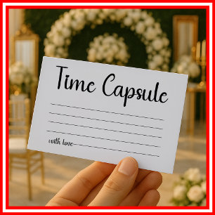 Carte D'accompagnement Mariage capsule temporelle douche de mariage