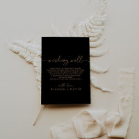 Mariage classique Black Gold Wishing well