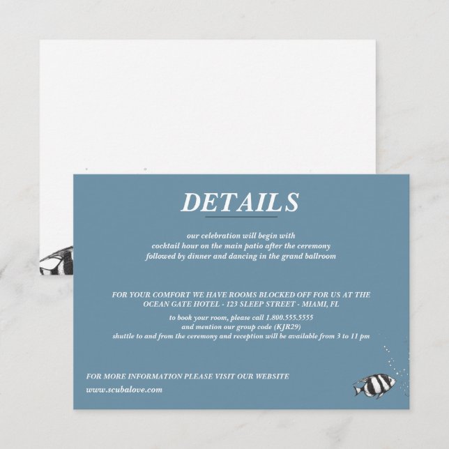Carte D'accompagnement Mariage Couple (Devant / Derrière)