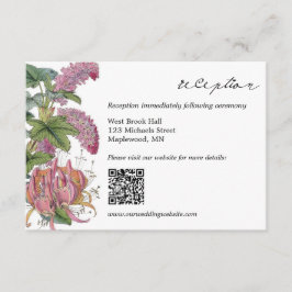Carte D'accompagnement Mariage d'aquarelle vintage