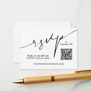 Carte D'accompagnement Mariage de code QR