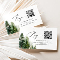 Mariage de code QR minimaliste de pins RSVP