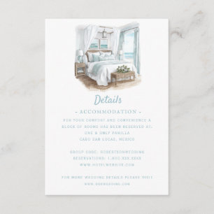 Carte D'accompagnement Mariage de destination plage   Détails