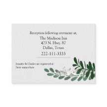 Mariage de feuillage vert toute la saison