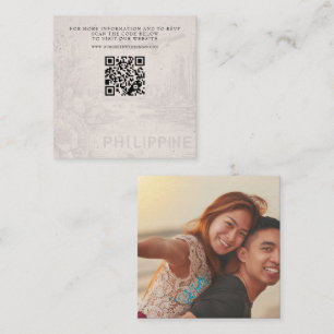 Carte D'accompagnement Mariage de passeport des Philippines QR