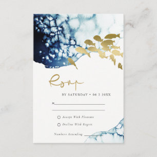 CARTE D'ACCOMPAGNEMENT MARIAGE DE POISSONS SOUS-MARINS DE LA MARINE D'OR 