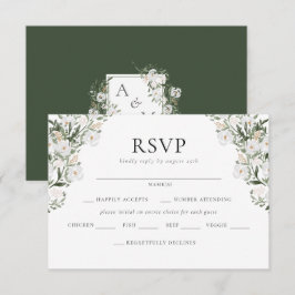 Carte D'accompagnement Mariage du manoir rural RSVP