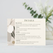 Mariage Editorial Moderne Abstrait Beige Neutre