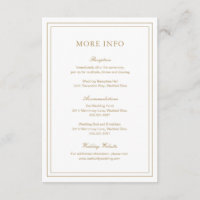 Mariage élégant à l'or classique