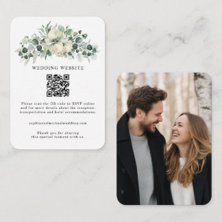 Carte D'accompagnement Mariage Eucalyptus Verdure