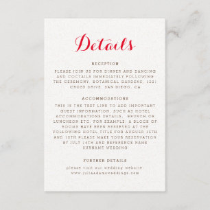 Carte D'accompagnement Mariage Fleur de Boho Orange Violet Feuillage