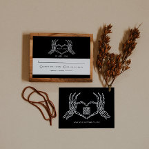 Mariage gothique Skeleton mains Mariage QR Code RS