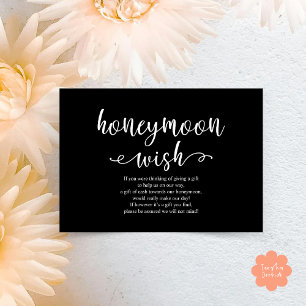 Carte D'accompagnement Mariage Honeymoon Wish Fund Cash