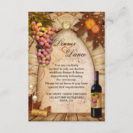 Carte D'accompagnement Mariage Instructions et hébergement Insérer une ca