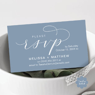 Carte D'accompagnement Mariage invite RSVP rappeler minimaliste moderne