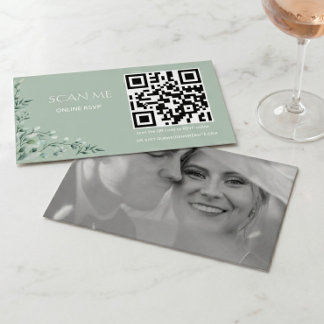 Carte D'accompagnement Mariage Minimaliste Élégant et Raffiné Classique