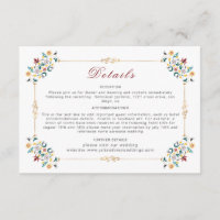 Mariage Motif classique complexe de géométrie vint