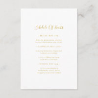 Mariage or simple élégant Calendrier des événement