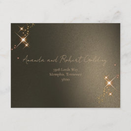 Carte D'accompagnement Mariage personnalisé avec photo d'éclipse solaire 