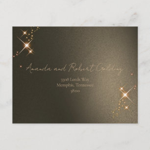 Carte D'accompagnement Mariage personnalisé avec photo d'éclipse solaire 