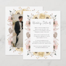 Mariage photo romantique Boho Rustique Floral Neut