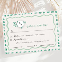 Mariage RSVP à la main agitée