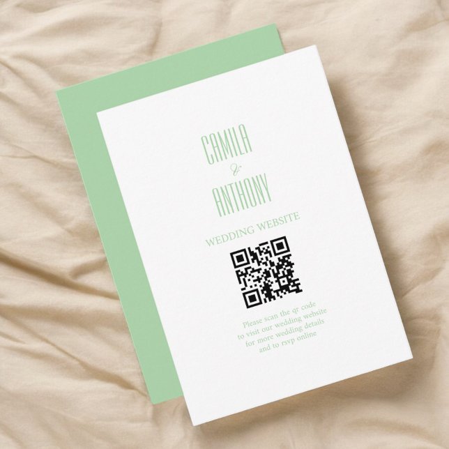 Carte D'accompagnement Mariage turquoise (Créateur téléchargé)