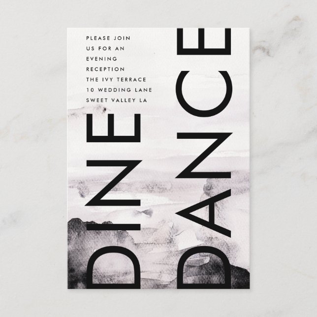 Carte D'accompagnement Mariage ultra moderne neutre pour les femmes (Devant)