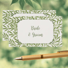 Mariage vintage, Victorian Willow Feuille Motif