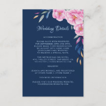 Marine Blush rose Floral Monogramme Détails du Mar