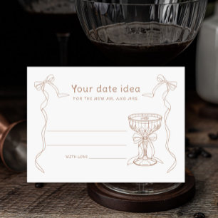 Carte D'accompagnement Martini Espresso Votre Idée Date Douche nuptiale